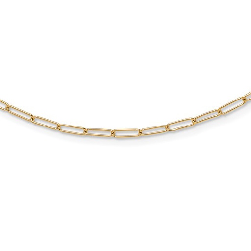 [FNEC.00076300] 10K Polished Fancy Link Necklace