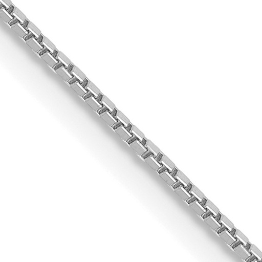 [GNCK.00076309] 14K White Gold 22 inch .9mm Box Chain