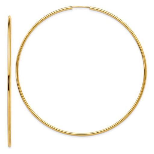 [GERR.00078031] 14K Endless Hoop Earrings