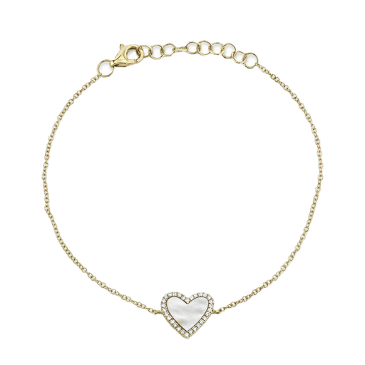 [FBRA.00078382] 0.09CTS DIAMOND AND MOP BRACELET