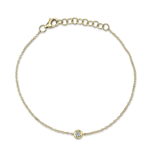 [FBRA.00078384] 0.06CT DIAMOND BEZEL BRACELET