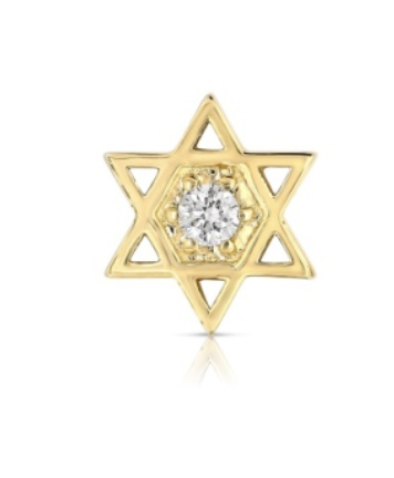 JEWISH PRIDE STAR OF DAVID DIAMOND CHARM