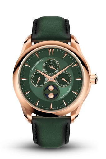 Manero Peripheral Perpetual Calendar in Rose Gold