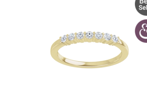 [GRNG.00079315] 18K Yellow 2 mm Round Anniversary Band Mounting