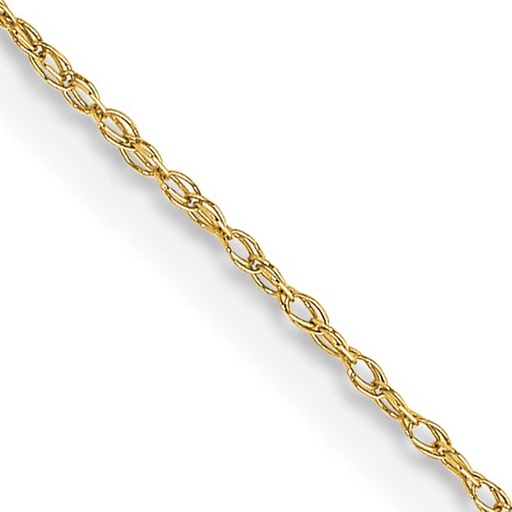 [GNCK.00079335] 10k .5mm Carded Cable Rope Chain