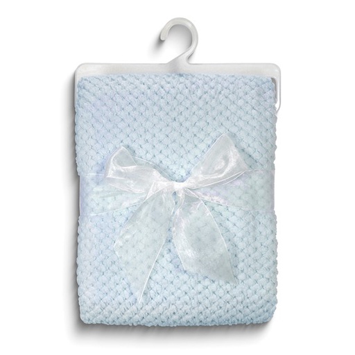 [GIFT.00079337] Blue Bumpy Corn Fleece Polyester Baby Blanket