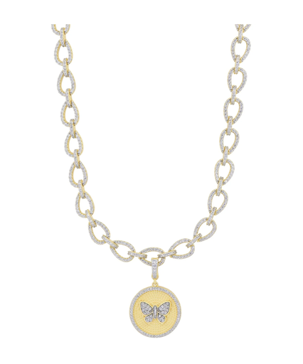 [FNEC.00079874] Streets in Bloom Dewdrop Chain Link Necklace