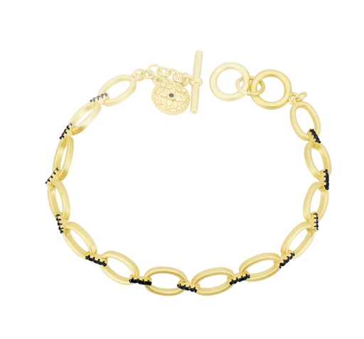 [FBRA.00079903] Industrial Finish Cage Soft Link Bracelet