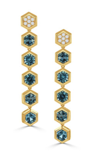 [FEAR.00080045] London Blue Drop Earrings
