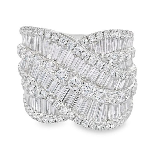 [DRNG.00080062] Baguette and Round Diamond Ring