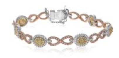 [DBRE.00080300] Oval Diamond Infinity Bracelet