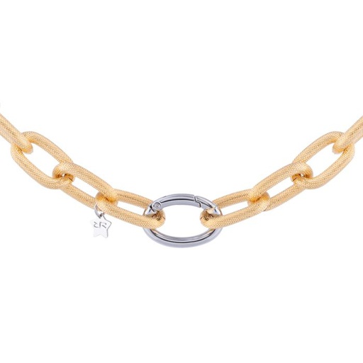 [FNEC.00080453] Medium Link Dimpled Necklace