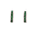 Gemstone and Diamond Huggies