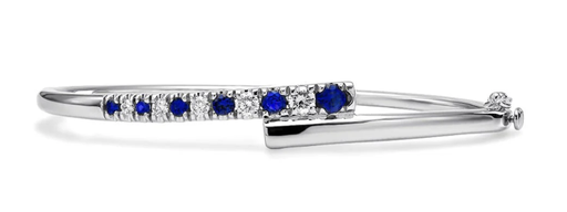[GJBR.00081023] Coil Sapphire Bangle