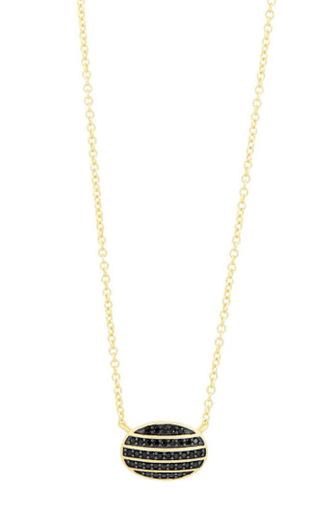 [FNEC.00081793] Industrial Finish Oval Cobblestone Pendant Necklace