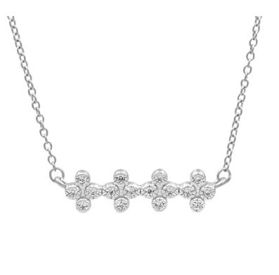 [FNEC.00081795] Clover Bar Necklace