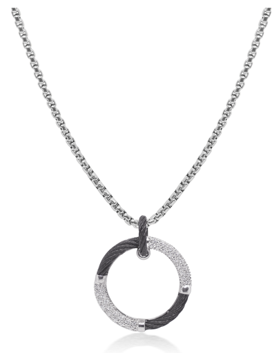 [DNCK.00082146] Open Circle Necklace with 14kt Gold & Diamonds