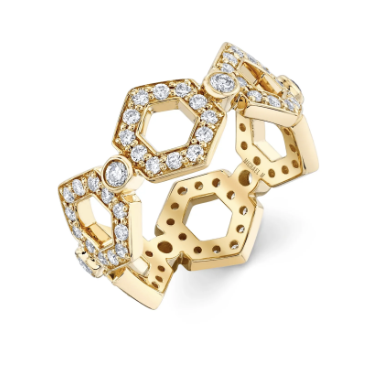 [DRNG.00082700] Pavé Hex Infinity Band
