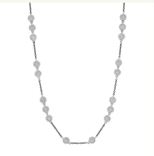 [FNEC.00082749] Industrial Finish Pavé Grit Necklace