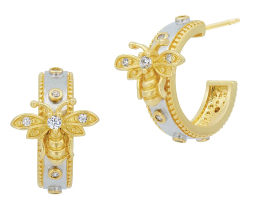 [FEAR.00083425] Wings of Hope Hoop Earrings