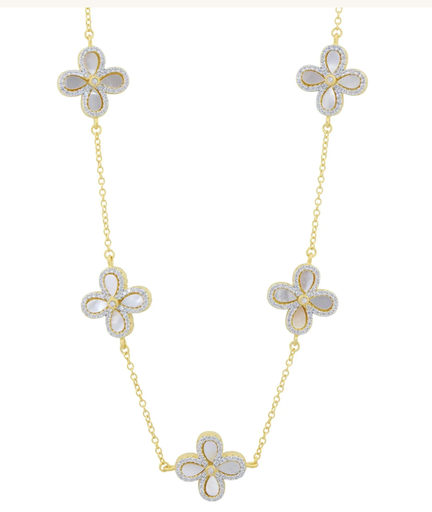 [FNEC.00083427] Blossoming Brilliance Short Necklace