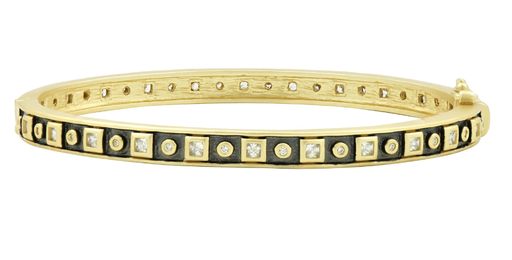 [FBRA.00083439] Windows of the City Hinge Bangle