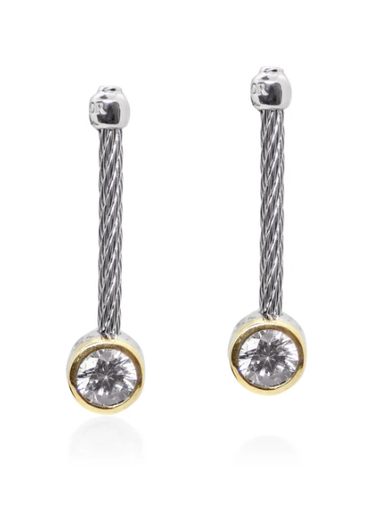 [DERR.00083784] Day Diamonds Round Drop Earrings